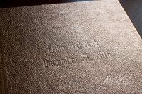 Blind Debossing on Metallic Leather